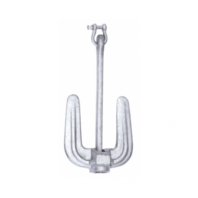 Galvanized steel type C anchor Hall -4 kg. 1