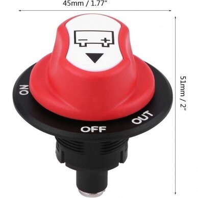 Battery Isolator Master Switch on-off max 50A, 50V 2