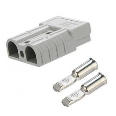 Anderson plug, Housing with terminals 50A,600V,Gray