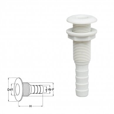 Thru-Hull fitting D.18