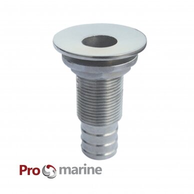 Drenažo detalė - fitingas Promarine 1/2 colio  (12,7mm), ner. plienas