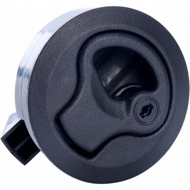 Latch Plastic Flush Pull Boat Latch with key (diam 61mm, Material:Nylon)