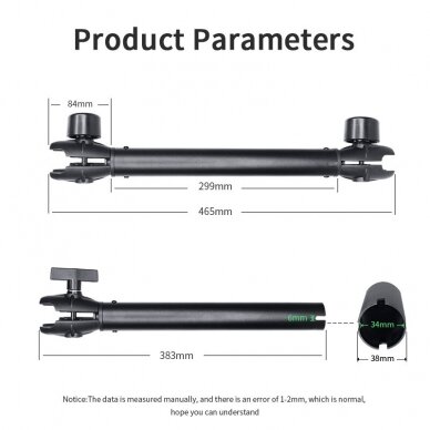 Double Socket Arm, C size, 30cm 1