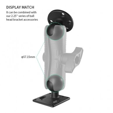 Jungtis dviguba Double Socket Arm, D dydis, 21cm 2