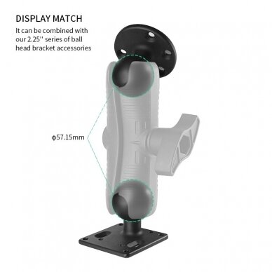 Jungtis dviguba Double Socket Arm, D dydis, 21cm 4