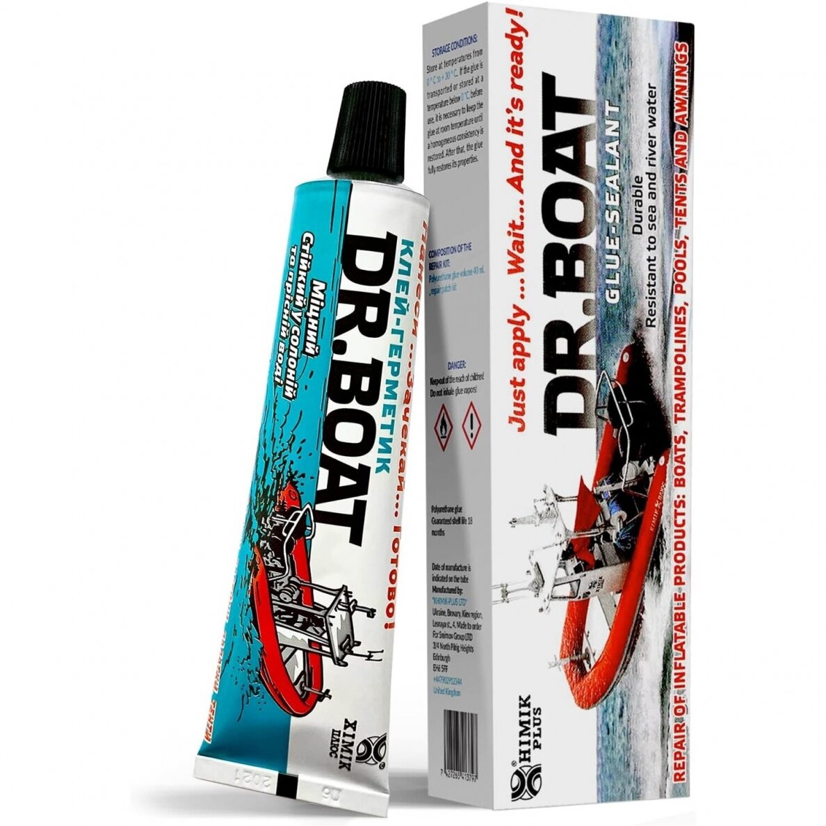 Liquid Patch PVC repair Dr.Boat Glue for Inflatable Boats 