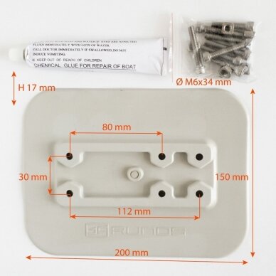 Klijuojama ant PVC platforma laikikliams Runos 1