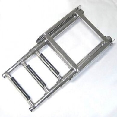 3 Steps Pulley Stainless Steel Under Platform Ladder