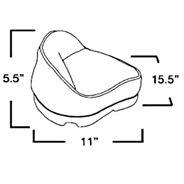 Pro Stand-Up Seat White Plastic Substrate  Springfield PRO 1