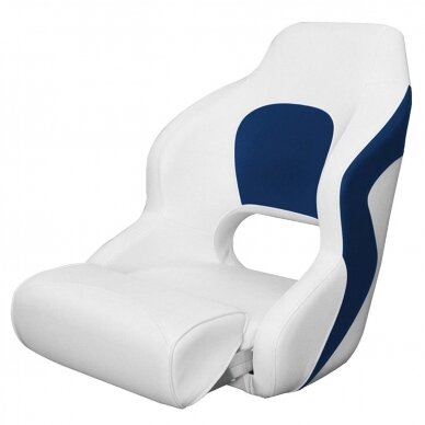 Boat seat Premium Captain's (White/Blue)