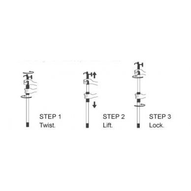 Telescopic Boat Hook  Oceansouth 0.6m-1.05m 1