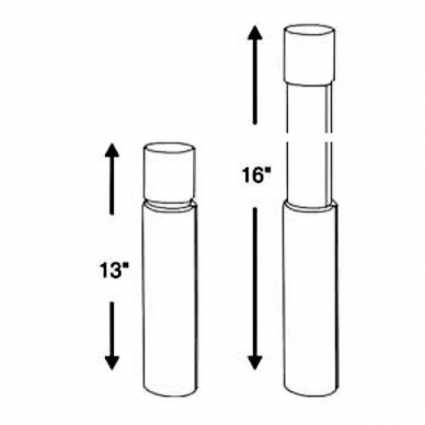 Plug-In™ Power Pedestal "SPRINGFIELD", 40-48cm 1