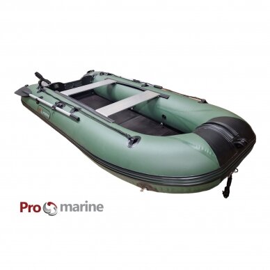 Inflatable motor boat ProMarine SL275 (275cm, floor book, green) 2