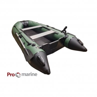 Inflatable motor boat ProMarine SL275 (275cm, floor book, green)