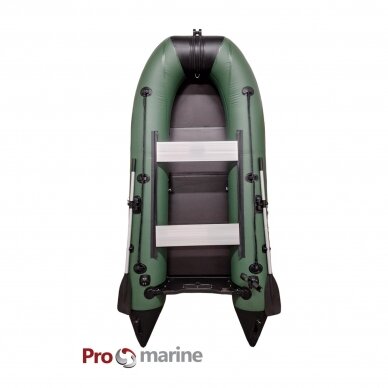 Inflatable motor boat ProMarine SL275 (275cm, floor book, green) 3