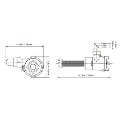 Seaflo aeratoriaus pompa 04, 12v, 350GPH 2