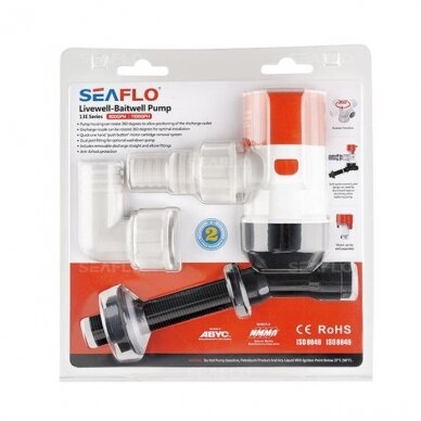 Seaflo aeratoriaus pompa 13E, 12v, 800gph 1