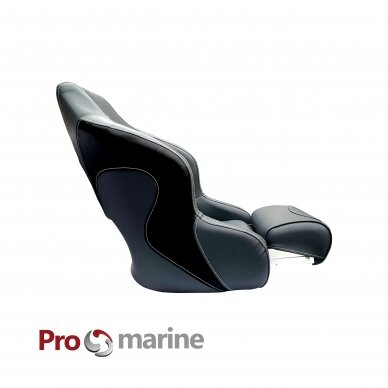 Sėdynė Premium Captain Promarine (T.pilka/Juoda) 2