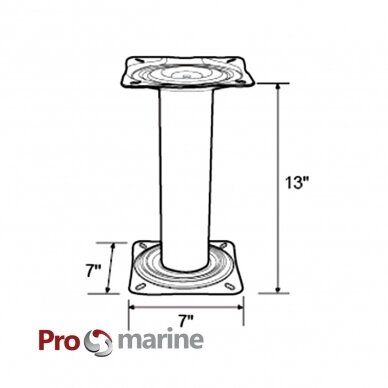 Sėdynės pjedestalas ProMarine (32cm) 1