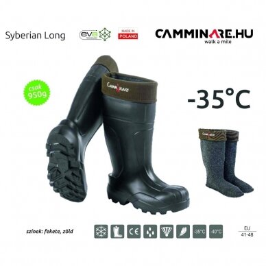 Šilti batai su dygliais Camminare Syberian Long Boots, with spikes 1