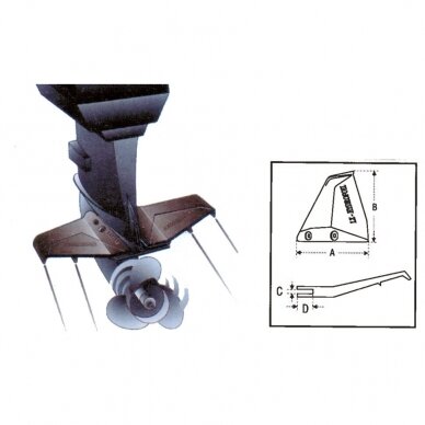 STREAMLINED STABILIZING SYSTEM FOR OUTBOARDS