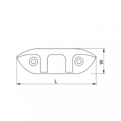 Folding clamp (stainless steel, 118mm) 1