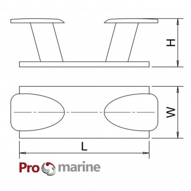 Švartavimosi knechtas prieplaukai Promarine 1