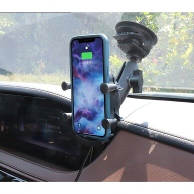 Phone holder with wireless chartger 5