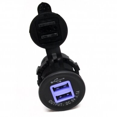 2 Port USB Socket 3.1A    Input: DC12V/24V Output: DC5V 3.1A